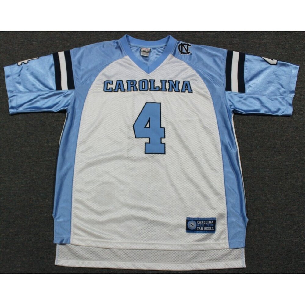 NCAA Vintage North Carolina Tar Heels #4 Football Sewn Jersey Large Foot Locker